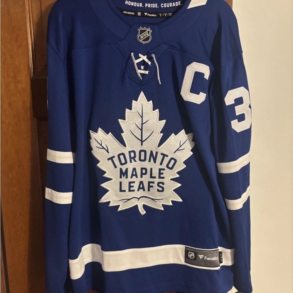Fanatics Toronto Maple Leafs Matthews #34 NHL Jersey Blue Men's S Official